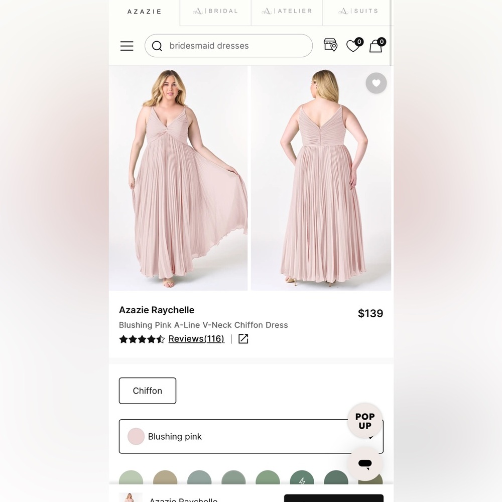 Azazie Raychelle dress